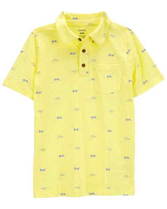 Carter's Kid Boy Yellow Sunglass print Polo