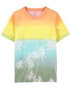 Oshkosh Kid Boy Tie Dye Palm Tree Tee