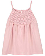 Carter's Kid Girl Pink Crochet Tank Top