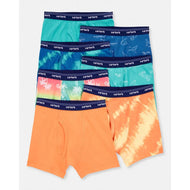 Conjunto de boxers de algodão estampado e multicolorido infantil Carter's 5 peças