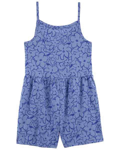 Carter's Kid Girl Blue Floral Romper