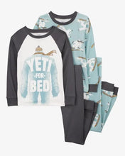 Afbeelding in Gallery-weergave laden, Carter&#39;s 4pc Kid Boy Yeti Pajama Sleepwear Set
