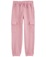 Oshkosh Kid Girl Pink Drawstring Cargo Joggers