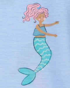 Carter's 2pc Kid Girl Mermaid Gowns Sleepwear Set