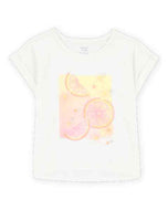 Carter's Kid Girl Ivory Floral Fruit Top