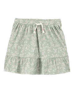 Carter's Kid Girl Green Floral Skort
