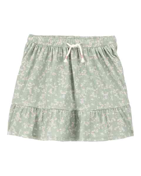 Carter's Kid Girl Green Floral Skort