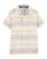 Oshkosh Kid Boy Striped Button-Front Shirt