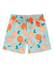 Load image into Gallery viewer, Carter&#39;s Kid Boy Orange Fruit Swim Trunks
