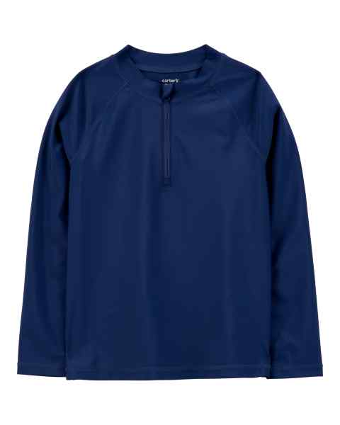 Carter's Kid Boy Navy Rashguard Swim Shirt