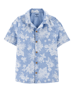 Oshkosh Kid Boy Floral Button-Front Shirt
