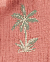 Cargar imagen en el visor de la galería, Oshkosh Kid Boy Brown Palm Tree Button-Front Shirt

