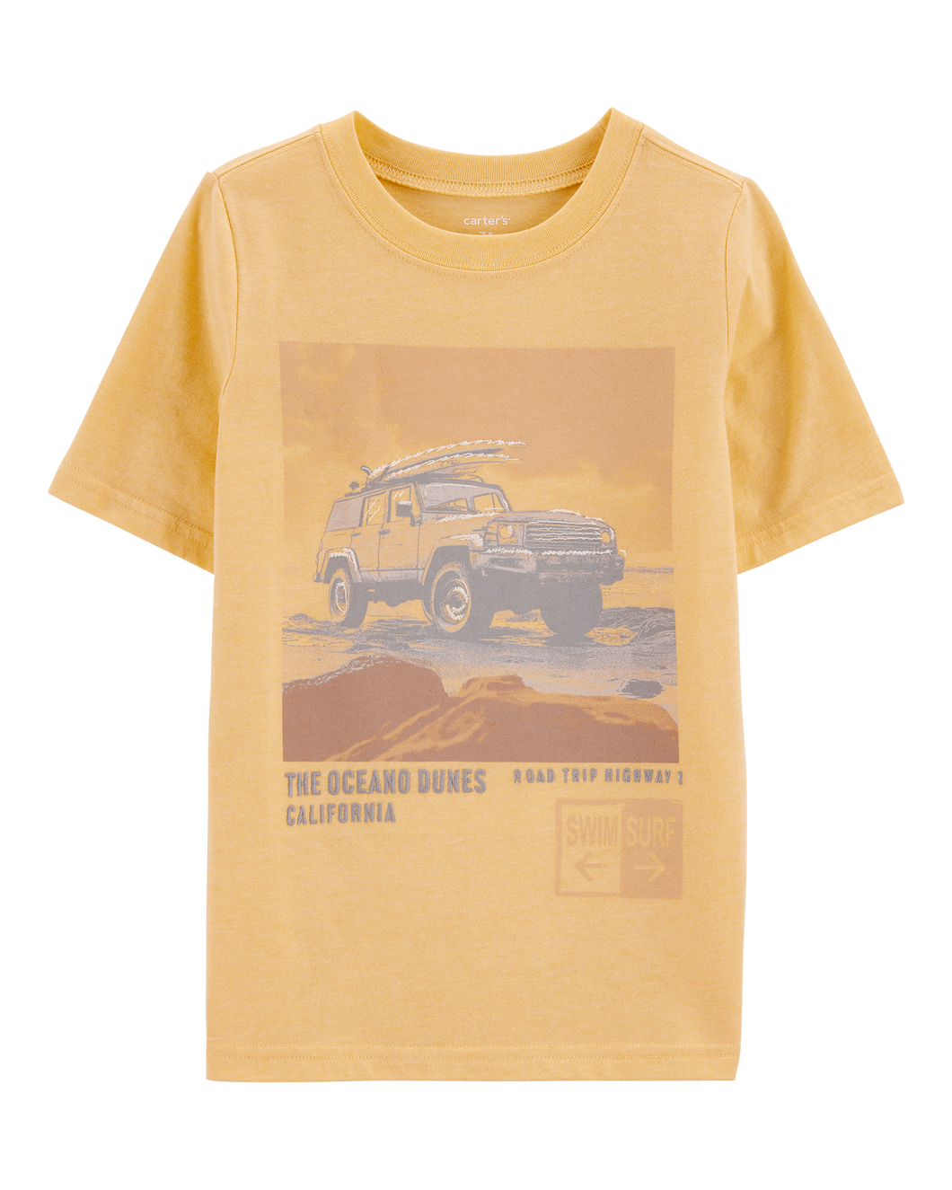 Carter's Kid Boy Yellow Beach Truck Tee