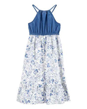 Carregar imagem no visualizador da galeria, OshKosh Kid Girl Blue Floral Dress
