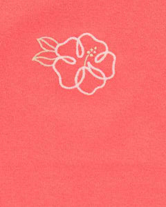 Carter's Kid Girl Orange Flower Tee
