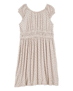 Carter's Kid Girl Beige Dots Dress