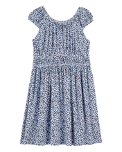 Load image into Gallery viewer, Carter&#39;s Kid Girl Blue Floral Dress
