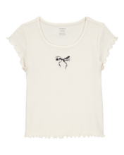 Carregar imagem no visualizador da galeria, Carter&#39;s Kid Girl Ivory Tee
