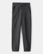 OshKosh Kid Boy Dark Grey Fleece Drawstring Joggers