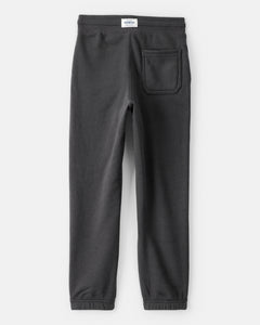 OshKosh Kid Boy Dark Grey Fleece Drawstring Joggers