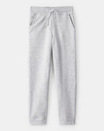 OshKosh Kid Boy Grey Fleece Drawstring Joggers