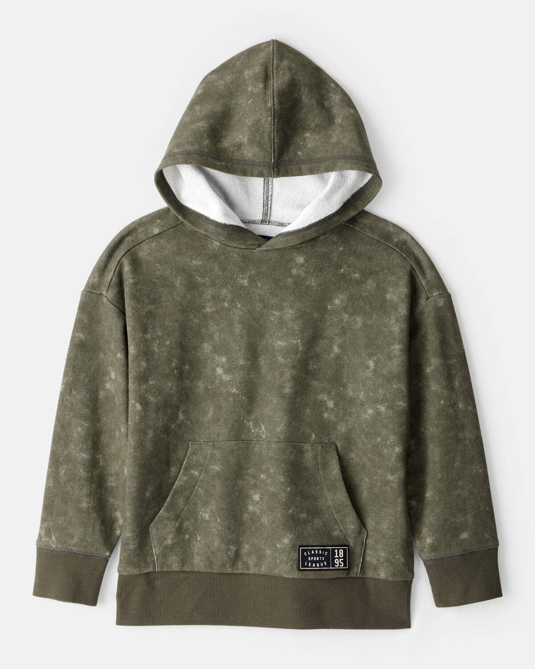 OshKosh Kid Boy Green Acid Wash Print Hoodie