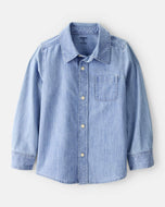 OshKosh Kid Boy Chambray Long Sleeve Shirt