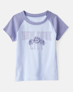 Carter's Kid Girl Blue New York City Tee