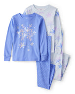 Carter's 4pc Kid Girl Snowy Nights Cotton Pajama Set