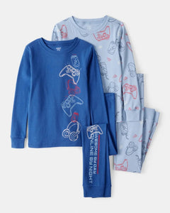 Carter's 4pc Kid Boy Gamer Pajama Sleepwear Set