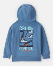 Cargar imagen en el visor de la galería, OshKosh Kid Boy Skateboard Long-Sleeve Pullover Hoodie - Blue
