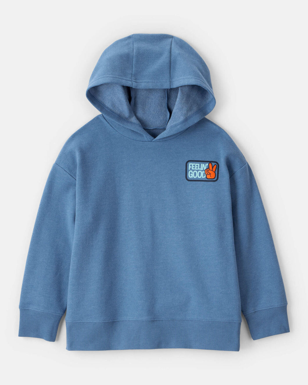OshKosh Kid Boy Skateboard Long-Sleeve Pullover Hoodie - Blue