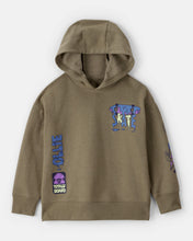 Load image into Gallery viewer, OshKosh Kid Boy Skateboard Long-Sleeve Pullover Hoodie - Olive Green
