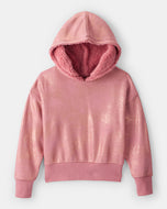 OshKosh Kid Girl DayDream Fleece Metallic Sherpa Hoodie - Pink