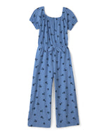 Carter's Kid Girl Blue Floral Jumpsuit