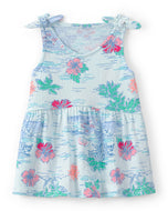 Carter's Kid Girl Blue Tropical Beach Sleeveless Top