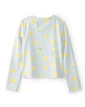 Load image into Gallery viewer, Carter's 3pc Kid Girl Lemon Striped Rashguard Swim Set
