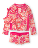 Carter's 3pc Kid Girl Pink Floral Swim Set