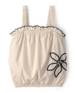 Carter's Kid Girl Ivory Floral Embroidered Sleeveless Top