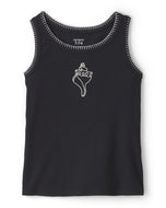 Carter's Kid Girl Black Seashell Print Tank Top