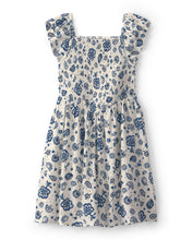 Load image into Gallery viewer, Oshkosh Kid Girl Blue/White Floral Dress
