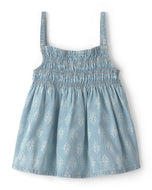 Oshkosh Kid Girl Chambray Floral Sleeveless Top