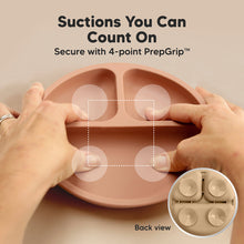 Load image into Gallery viewer, Keababies 1pc Prep Silicone Suction Plate WITH LID - Terra Cotta
