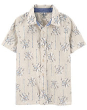 Afbeelding in Gallery-weergave laden, Oshkosh Kid Boy Palm Print Button-Front Shirt
