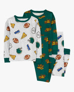 Carter's 4pc Kid Boy Sports/ Bulldozer Pajama Sleepwear Set