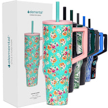 Carregar imagem no visualizador da galeria, Elemental Commuter Tumbler 1180ml - Vintage Flower
