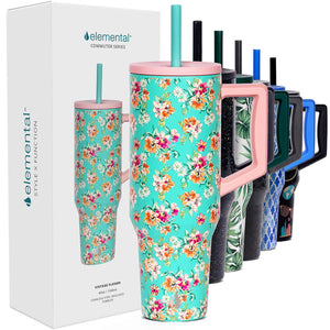 Elemental Commuter Tumbler 1180ml - Vintage Flower