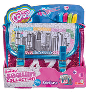 Color Me Mine! Swap Sequin Collection - Sequin Briefcase with 4 Permanent Markers (6Y+)