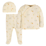 Gerber 3pc Baby Neutral Yellow Fruit Set