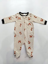 Cargar imagen en el visor de la galería, Gerber Baby Boy Fox Zip-Up Footie Coverall Sleepwear
